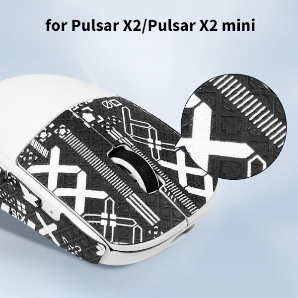 Sklisikker museklistremerke for Pulsar Xlite X2/X2 MINI Mouse Grip T A9