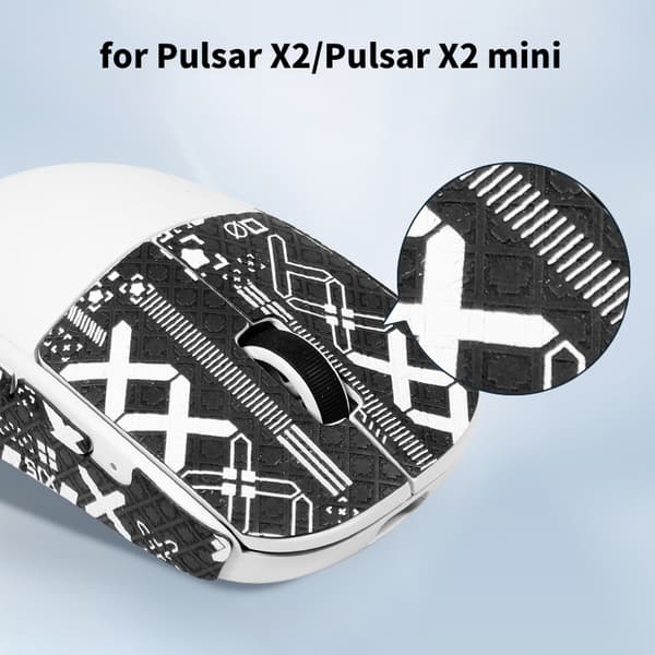 Skridsikker musemærkat til Pulsar Xlite X2/X2 MINI Mouse Grip T A1