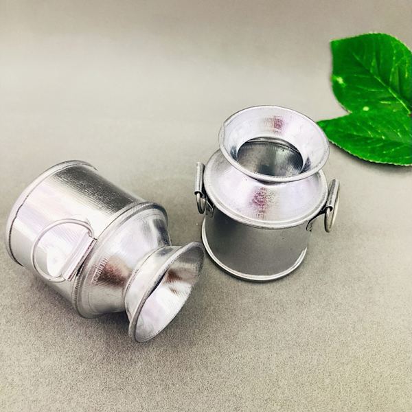 1:12 Dukkehus Miniatyr Farm Milk Can Kettle Pot Metallbøtte B