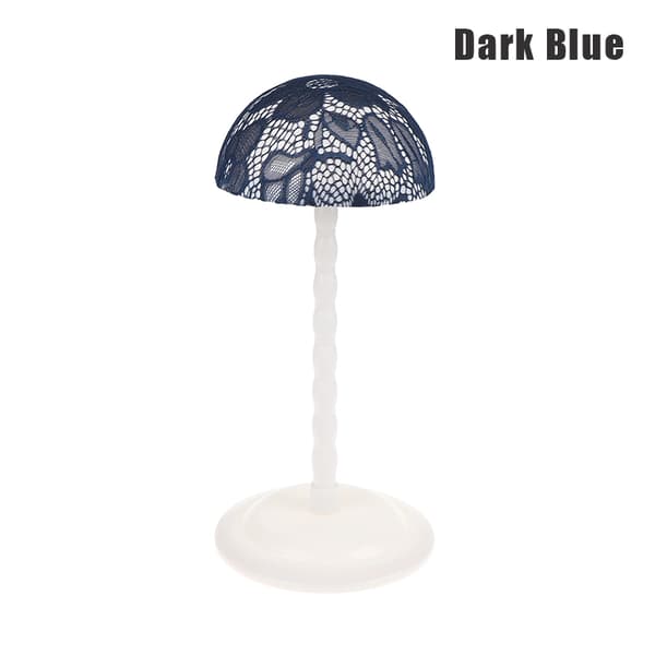 Perukspetsställ Plasthattdisplay Perukhuvudhållare Mannequin H Dark blue