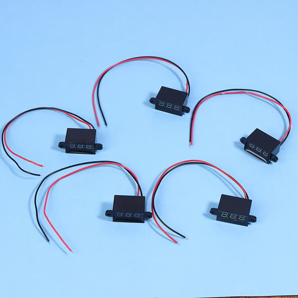 DC 3.0V-30.0V 12V LED-display Digital Bilvoltmeter Fordon Yellow
