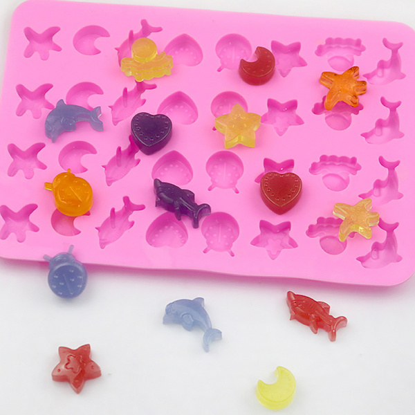 Marine Life Isbitbrett Jelly Candy Form Silikon Gummy Choc