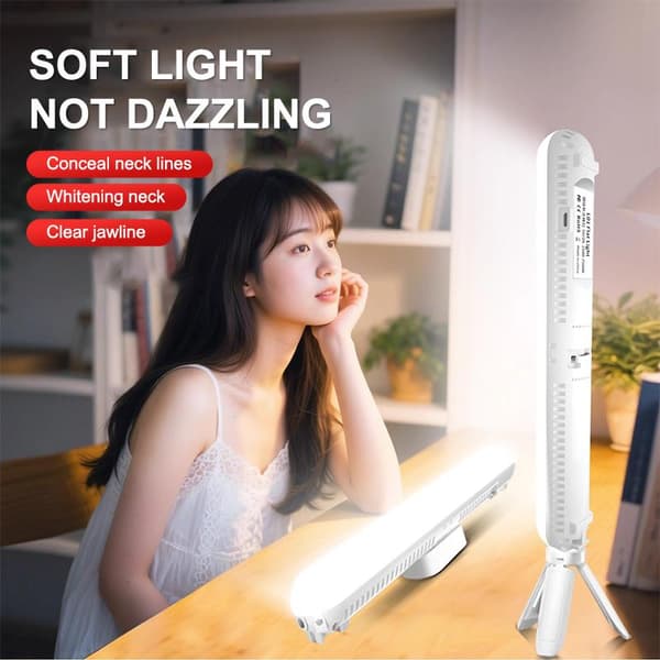 1/2 stk. Pro Fill Light Anker Live Streaming Rum Halslinjer Ansigt 2pcs