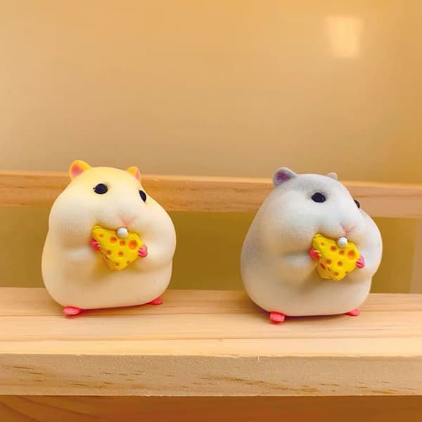 e Tecknad hamster PVC-docka dekoration Prydnadsföremål för bilinstrumentbräda A A2