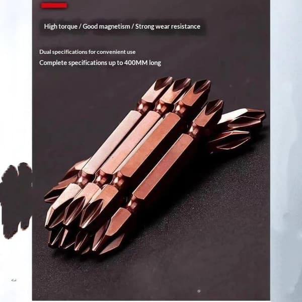 10 kpl 65/10 mm magneettinen isku kaksoispää ristiruuvimeisselin terä A5