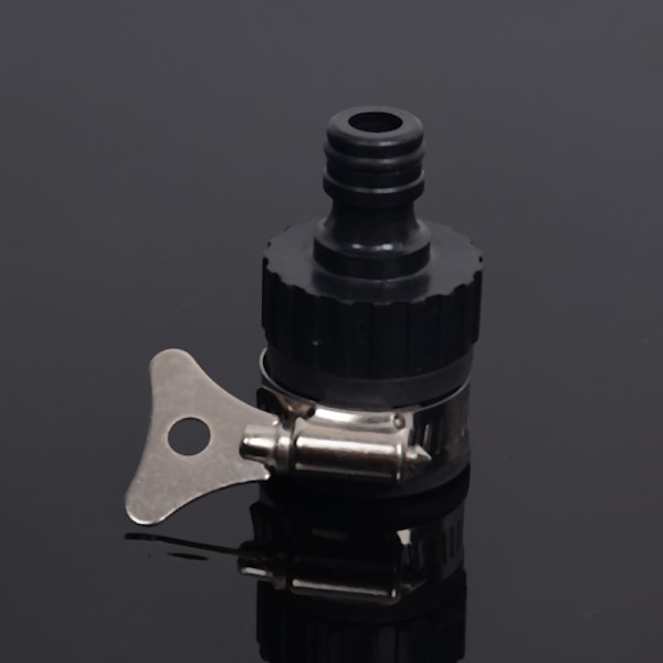 Universal vandhane adapter plastik slange fitting hurtig forbindelse Black