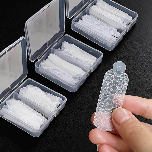24 stk. silikone neglekunstskabelon til at skabe 3D P A2