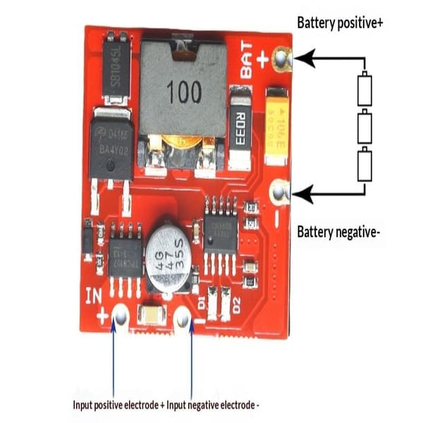 12V laddningshantering 18V solcell 3-seriers litiumbatteriladdare A1