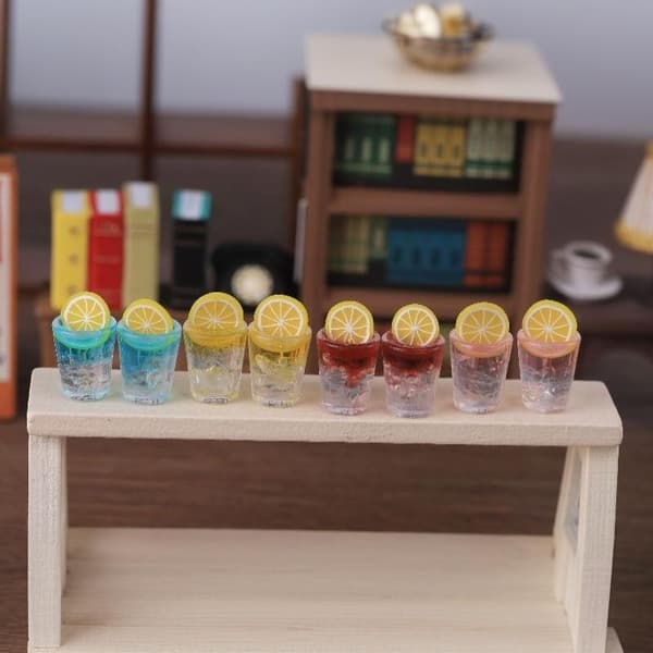 2 st Mini Citron Isdryck Kopp Modell DIY Dockhus Tillbehör A2