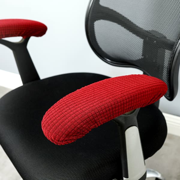Kontorsdator Stol Arm Armstöd Slipcovers Överdrag Kuddar Flexib Red