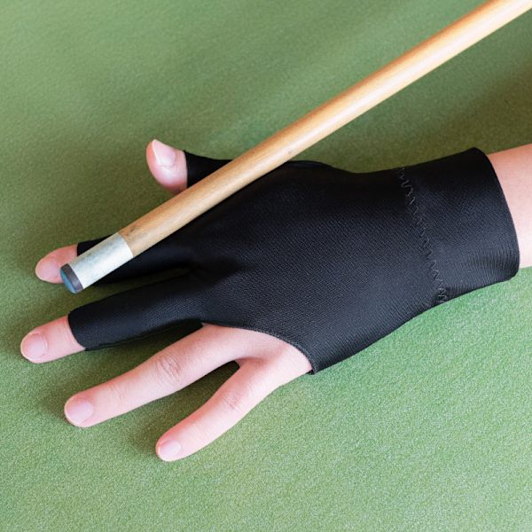 Spandex Snooker Billiard Cue Glove Pool Venstre Hand Åpen Tre Fi Red 1PC Left Hand