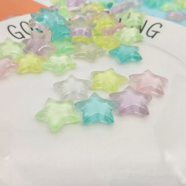 10Pc Luminous Mini Resin Star Car Dashboard Leker Dukker Figurer