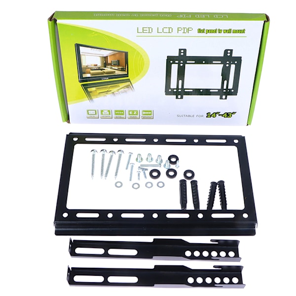 14-43" LCD LED-skärm Väggfäste Fäste Fast TV-ram Thic