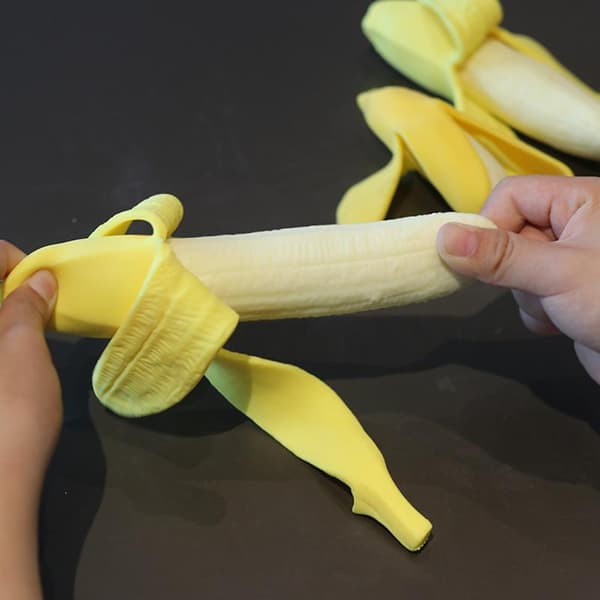 Realistisk Banan Sanselegetøj Strækbart Langsomt Stigende