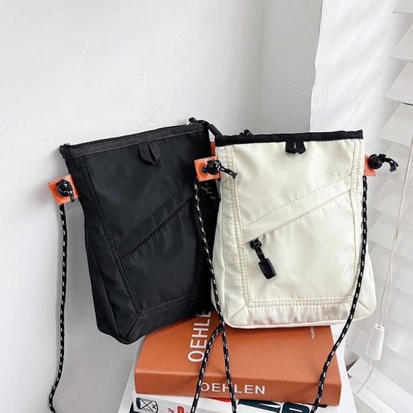 Fashion Small Square Messenger Bag Vandtæt rejsetaske Black