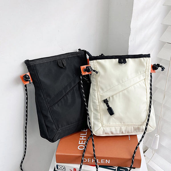 Muoti Small Square Messenger Bag Vedenpitävä matkalaukku White