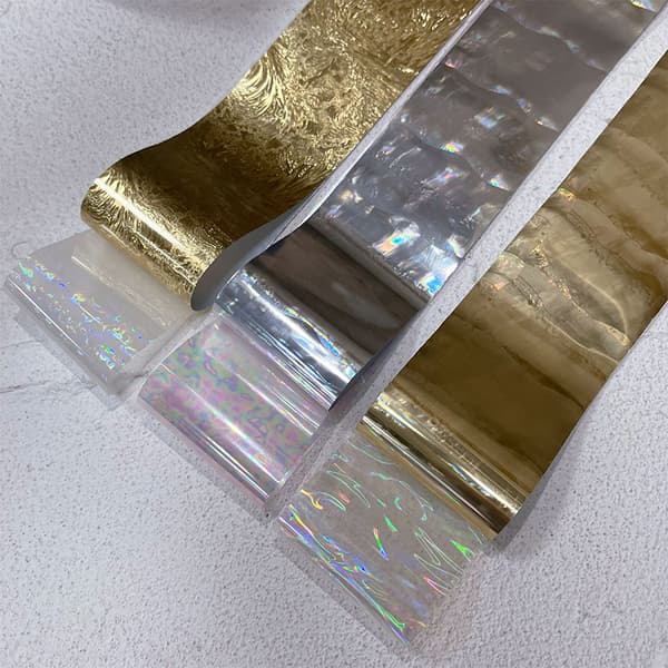 6/10 rullar Stjärnhimmel Transfer Foils Aurora Glaspapper Folie N A