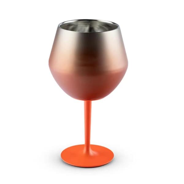 14oz rustfritt stål rødvinsglass to-i-ett avtakbart for Ho Orange