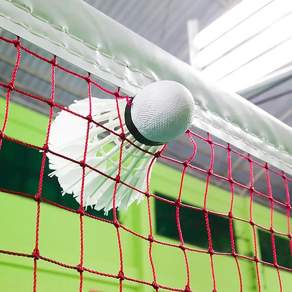 Standard 6m Badmintonnet til udendørs sport med hvid kant