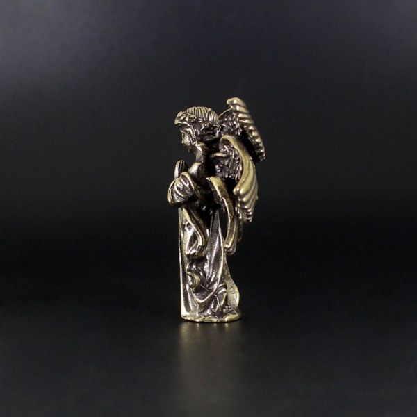 Kupari rakkauden jumala Cupid patsas Ornamentit messinki enkelihahmot C
