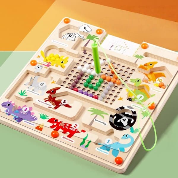 1 uppsättning magnetiska sorteringsspel för barn Pusselleksaker Labyrintbrädeleksak
