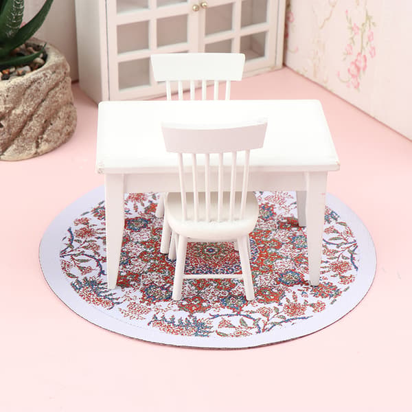 1Pc 1:12 Dukkehus Miniature Gulvtæppebetræk Tæppe Gulvmåtte C