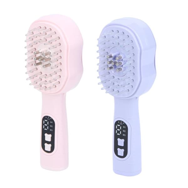 Hygienisk EMS Puls Væskeleder Kam for Hodebunn Pink