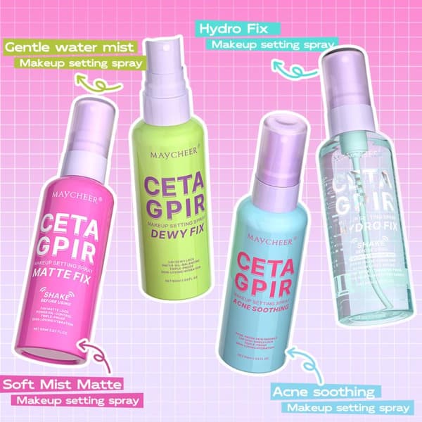Maycheer Setting Spray Mat Finish Ansigtsmist Oliekontrollerende M Clear