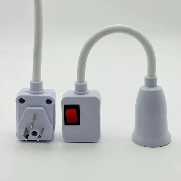 1 Stk LED-pære E27 Fatning Lampeholder Adapter Konverter A