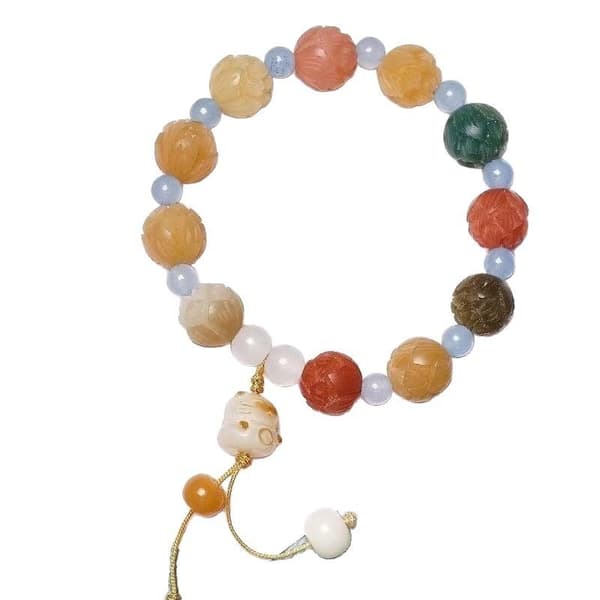 Klassisk retrostil persikoblomma Koi Karp Ny stil handsträng A3