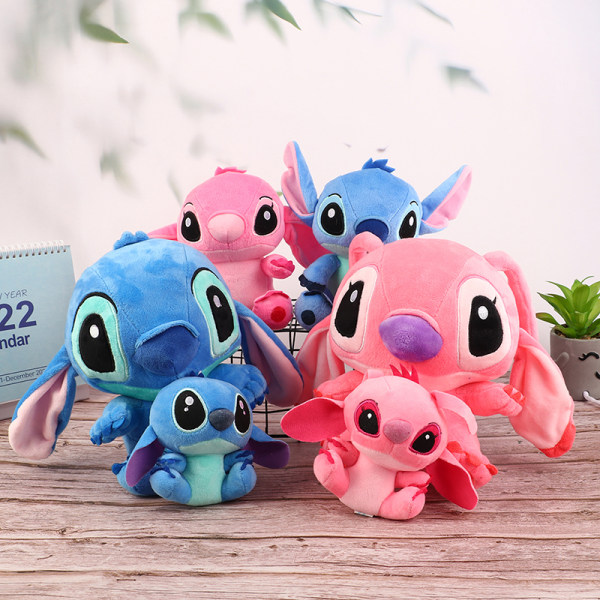 Disney Tecknad Blå Rosa Stitch Dolls Anime Leksaker Lilo och Stitc 4#