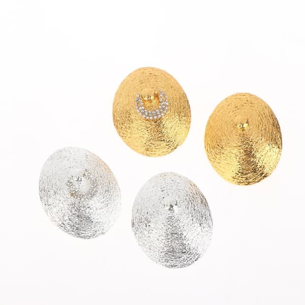 Retro barokk stil ovale dingle øredobber ring for kvinner silver earrings