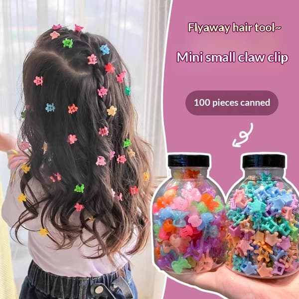 100 stk. mini hårklyper for babyjenter, lugg, ødelagt hår A39
