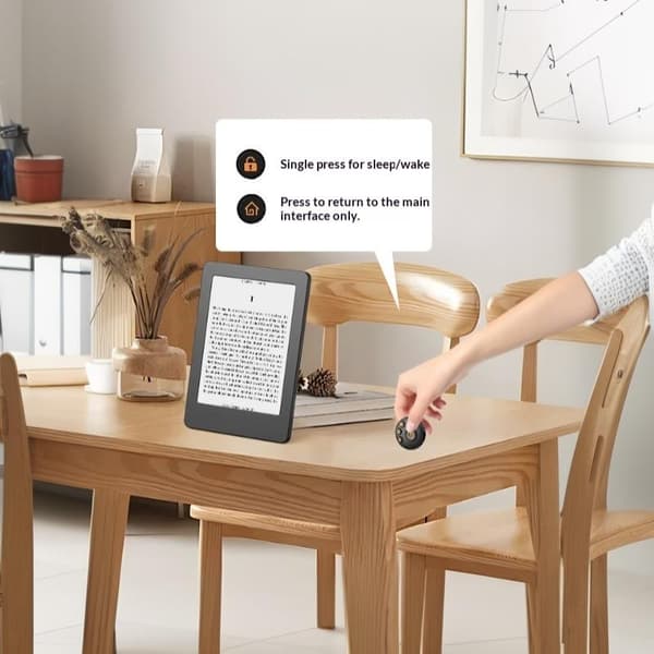 RF fjernkontroll sidevender for Paperwhite Kobo EReader Auto White