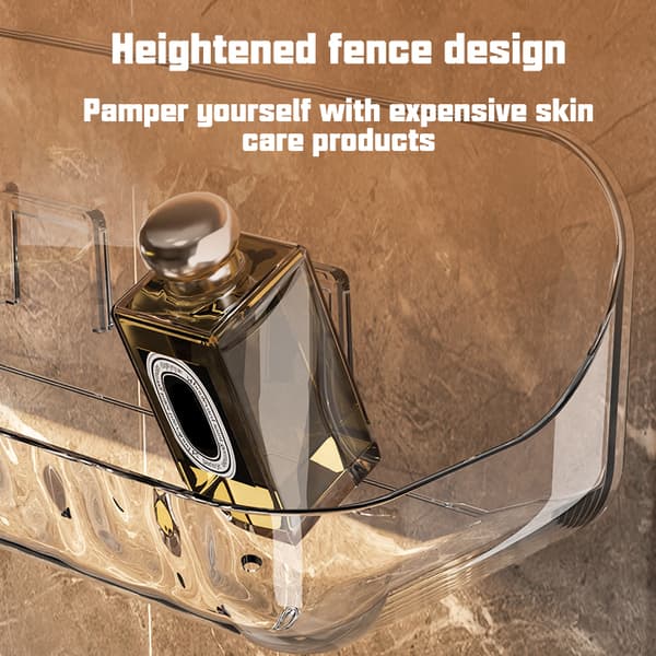 Badeværelse Makeup Organizer Ingen boring Køkken Opbevaringsstativ Bath Large