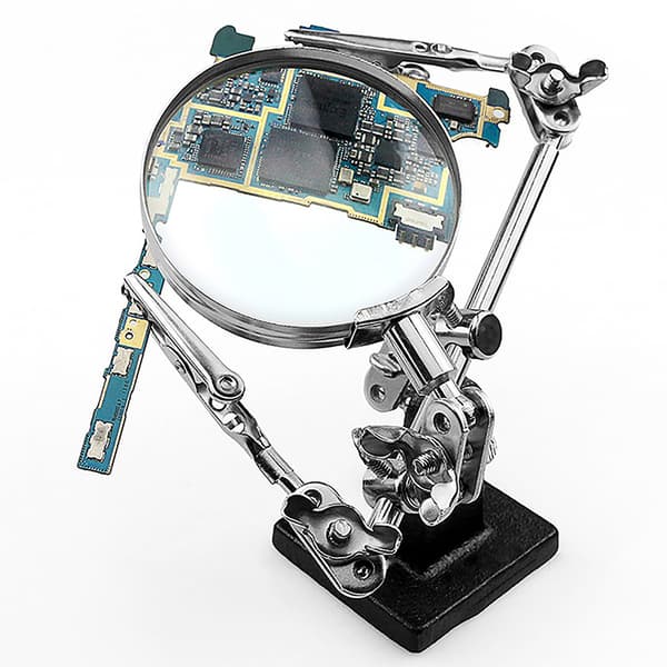 Tredjehands lödkolvstativ Clamp Helping Hands Clip Tool P A/with lens