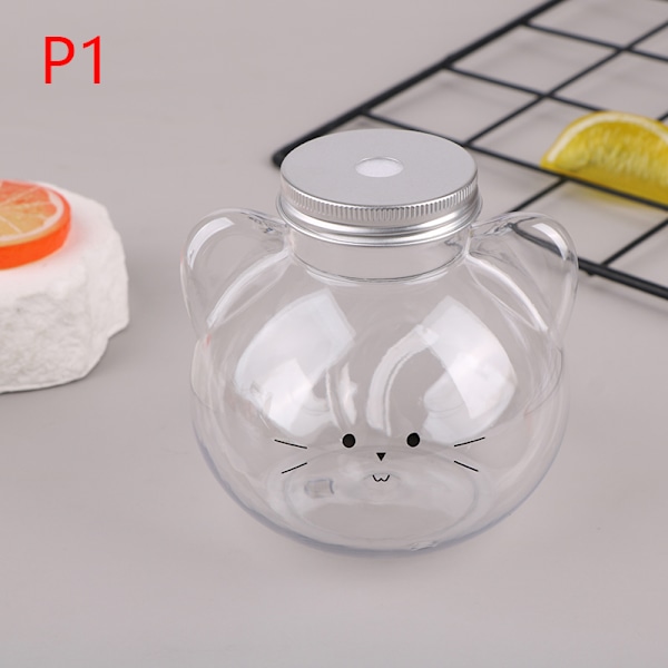 Kawaii katt vannflasker for melk te kaffe juice bærbar drikke 1
