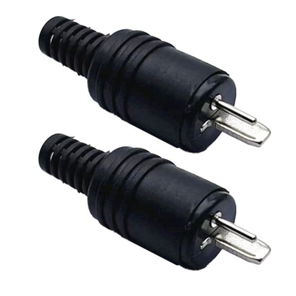 2kpl uroskaiutintyökalut Power o Musta sovitin 2 Pin Con Black