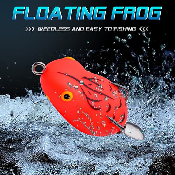 2 st 7g 4,5 cm Mini Thunder Frog Roadbait Simulering Roadbait Så A1