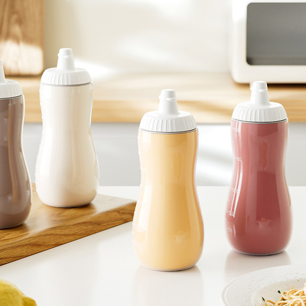500ML stora kryddflaskor med munstycken Ketchup BBQ-såser A