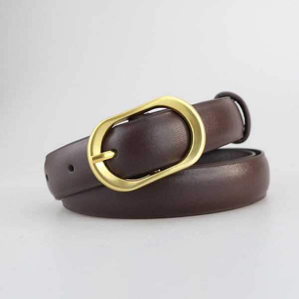 Retro beltespenne for kvinner Mote Dame belteskinn for kvinner Black