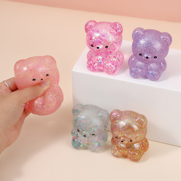 Bear Toy Glitter Gummy Bear Needoh e Animal Toy 7.5CM