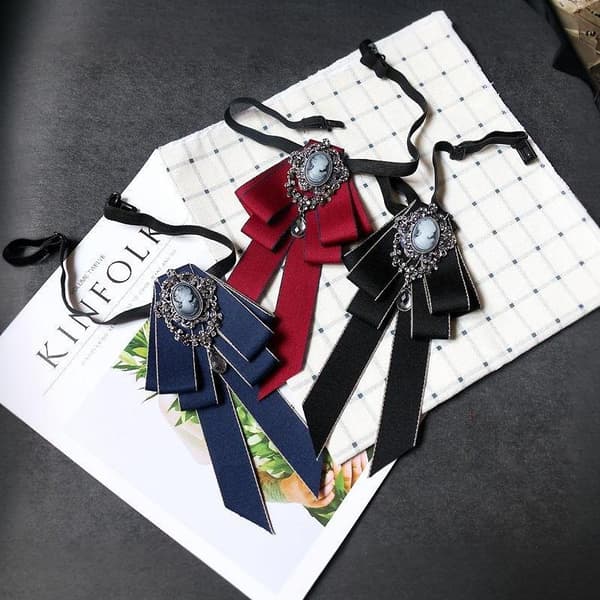 Modeband Rosett Slips Rhinestone Kristall Tyg Konst A7