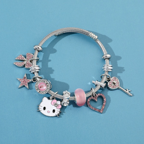 Armbånd Krystallperler Kawaii Small Fresh Fashion Bangle Hånd A A2