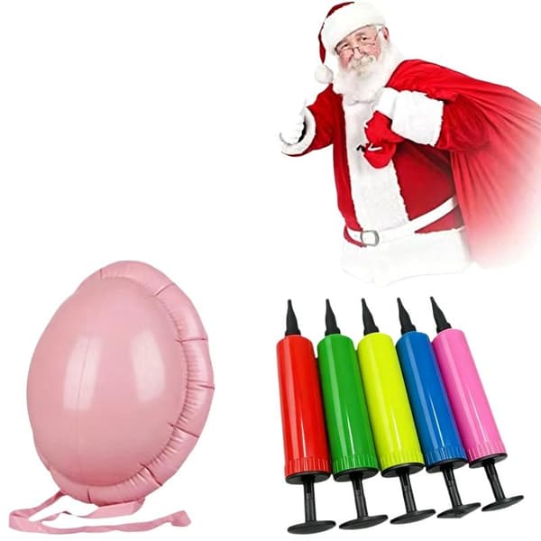 Oppustelig gravid ølmave julemandsmave til Halloween Cosplay