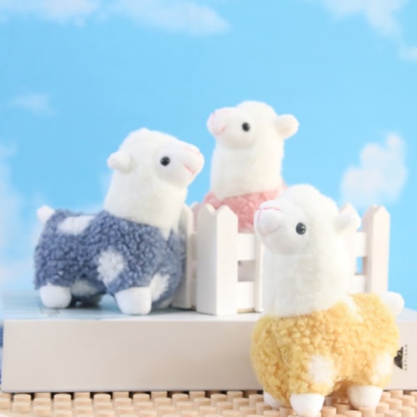 e Sheep Animal Dolls Avaimenperä Nukke Uusi Lovely Alpaca Pehmo Kawa pink