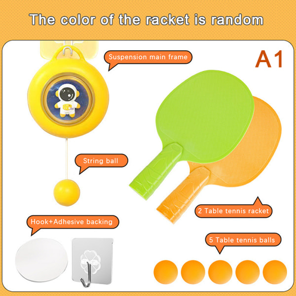 Innendørs hengende bordtennistrenere Portable Set Hand Eye Coor A4