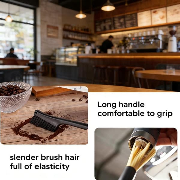 Rengöringsborste för kaffemaskin Black