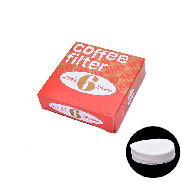 100 stk per pakke kaffemaskin erstatningsfilter papir WV