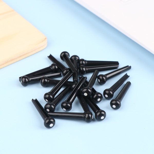 20st Akustisk gitarr Bridge Pins för 6 String Ersättning Plas D